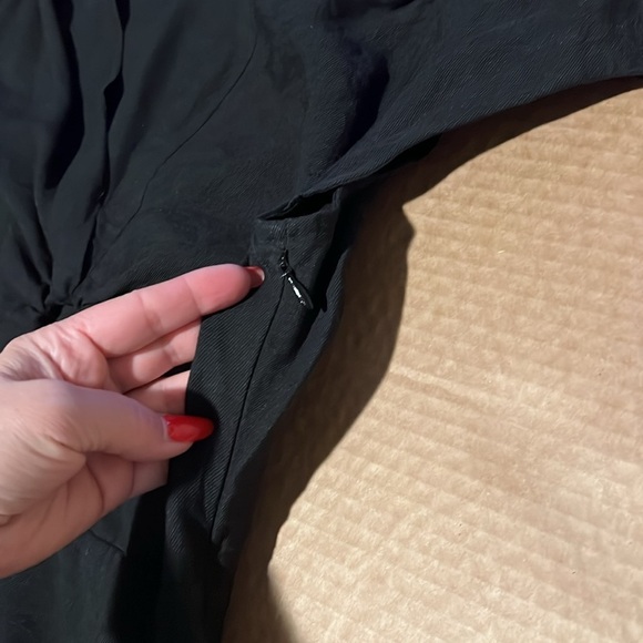 Sandro Paris Ronald CutOut Gathered Twill Linen Blend Mini Dress In Black, 38/M - Picture 13 of 15